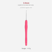 Crochet Hook 2.0mm Aluminum Crochet Needles With Colorful Soft Rubber