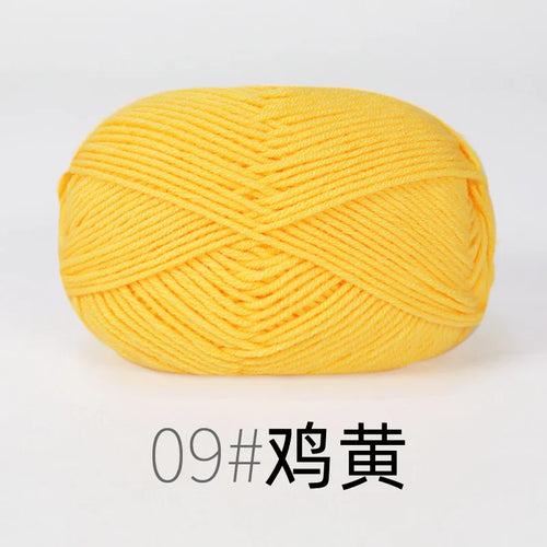 50g Milk Cotton Yarn Knitting Wool for Hand Knitting Crochet Yarn Baby