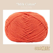 50g/Pc Milk Cotton Soft Warm Yarn Knitting Yarn for Hand Knitting Baby