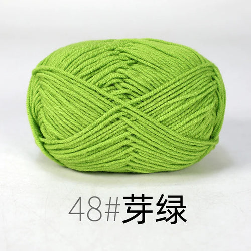 50g Milk Cotton Yarn Knitting Wool for Hand Knitting Crochet Yarn Baby