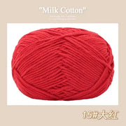 50g/Pc Milk Cotton Soft Warm Yarn Knitting Yarn for Hand Knitting Baby