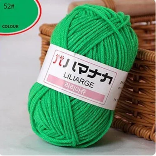 25g/pc Milk Cotton Yarn Soft Warm Lanas for Hand Knitting and Crochet