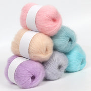 1PC Mohair Cashmere Knitting Yarn Fluffy Knitted Wool Crochet Yarns