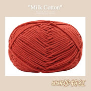 50g/Pc Milk Cotton Soft Warm Yarn Knitting Yarn for Hand Knitting Baby