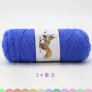 Soft Long Squirrel Cashmere Yarn Fine Worsted Hand Knitting Yarn 75g