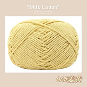 50g/Pc Milk Cotton Soft Warm Yarn Knitting Yarn for Hand Knitting Baby