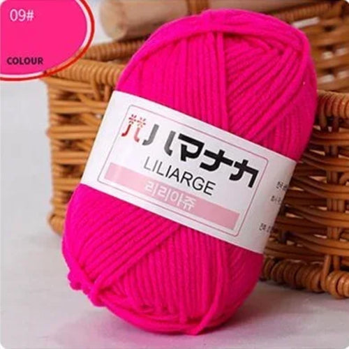 25g/pc Milk Cotton Yarn Soft Warm Lanas for Hand Knitting and Crochet