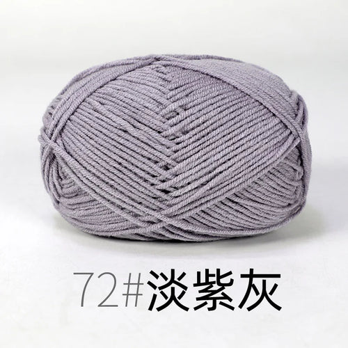 50g Milk Cotton Yarn Knitting Wool for Hand Knitting Crochet Yarn Baby