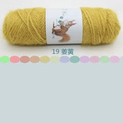 Soft Long Squirrel Cashmere Yarn Fine Worsted Hand Knitting Yarn 75g