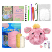 Elephant Crochet Set Adults Animal Knitting Set Elephant Crochet