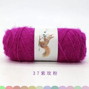 Soft Long Squirrel Cashmere Yarn Fine Worsted Hand Knitting Yarn 75g