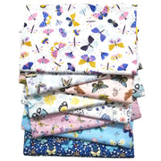 Butterfly Twill Print Fabric DIY Hand Quilting